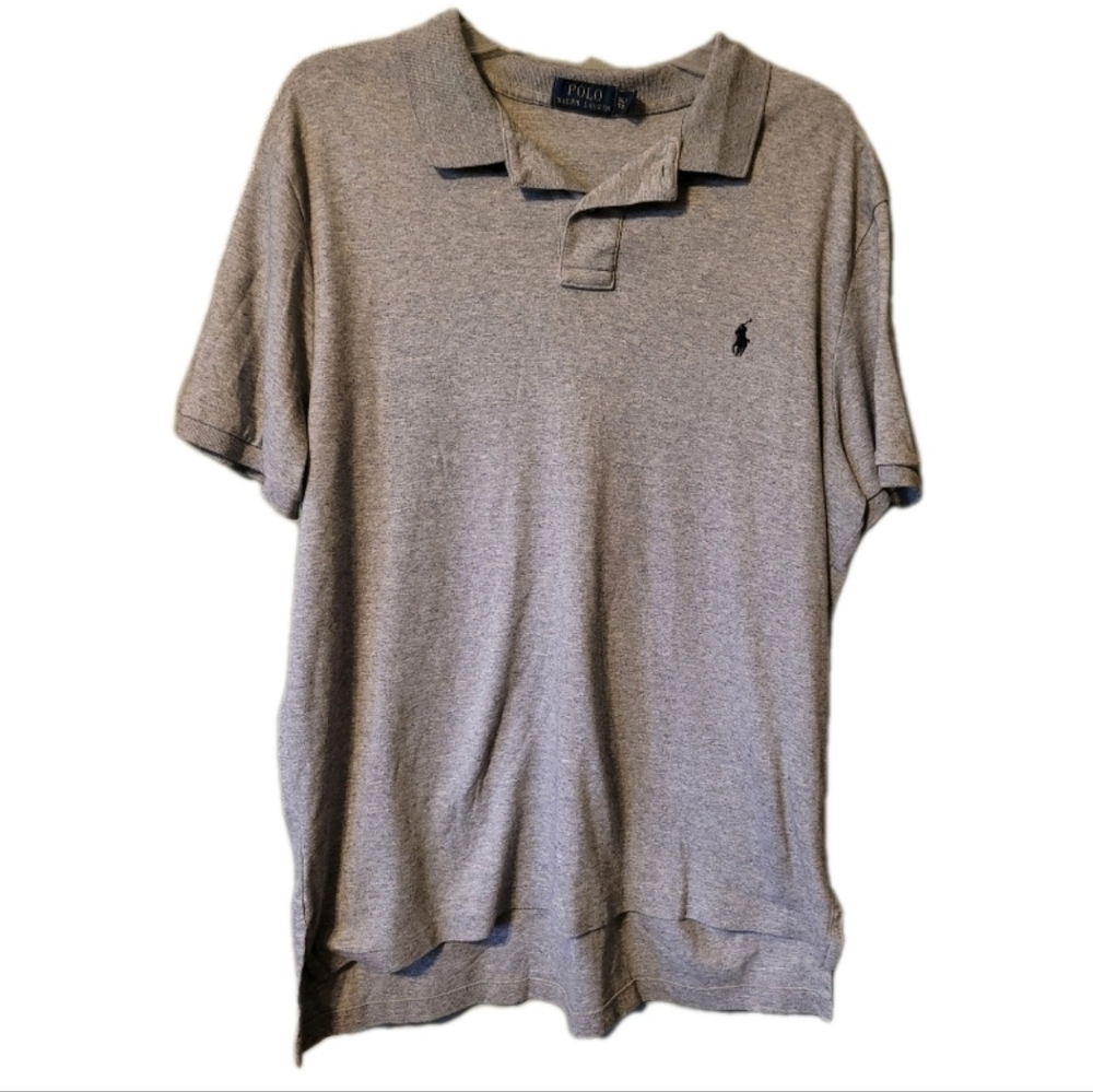 Polo by Ralph Lauren Shirt XL Gray Quiet Luxury Old Money Golf Polo